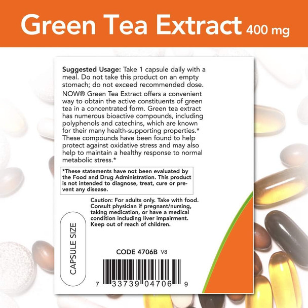 Now Foods Green Tea Extract 400Mg 250Vc