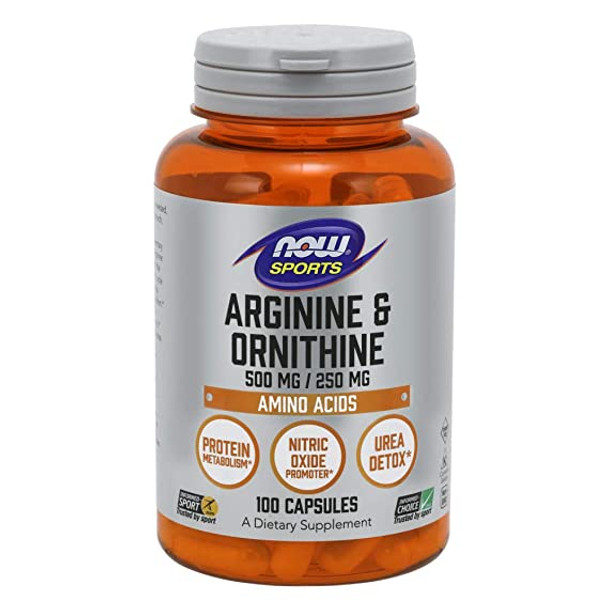Now Foods L-Arginine/Ornithine 500/250mg 100C