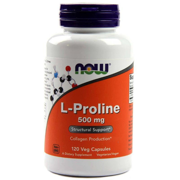 Now Foods L-Proline 500mg 120vc