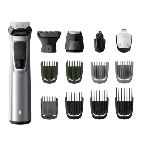 Philips 14-in-1 All-In-One Trimmer, Premium Series 7000 Grooming Kit, Face Shaver, Beard Trimmer, Hair Clipper and Body Groomer with Nose and Ear Trimmer and Precision Shaver - MG7720/15