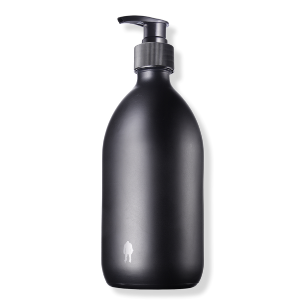 Reusable Matte Black Glass Hand Wash Bottle