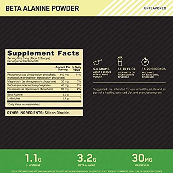 Optimum Nutrition Beta Alanine Powder 75 Servings