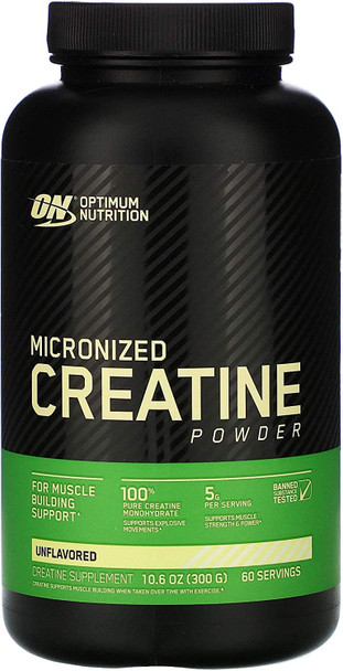 Optimum Nutrition Creatine Powder 120 Servings (600 Gram)