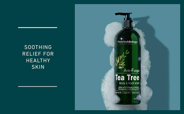 New York Biology Tea Tree Body Wash with Tea Tree Oil Foot Cream for Dry Cracked Feet  Helps Jock Itch  Itchy Skin Nail Fungus Athletes Foot Eczema  Body Odor Ringworms  Moisturizing Cream New York Biology Tea Tree Body Wash with Tea Tree Oil Foot Cream for Dry Cracked Feet  Helps Jock Itch  Itchy Skin Nail Fungus Athletes Foot Eczema  Body Odor Ringworms  Moisturizing Cream