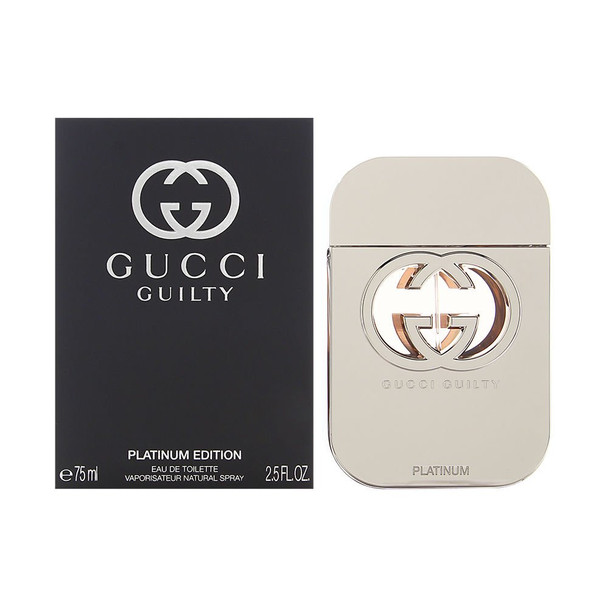 Gucci Guilty Platinum Edition Eau De Toilette Spray for Women 2.5 Ounce