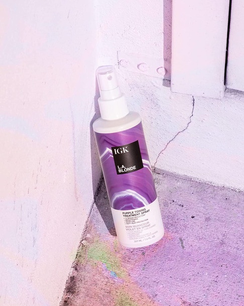 IGK LA BLONDE Purple Toning Treatment Spray 7 Fl Oz