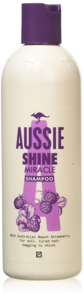 Aussie Miracle Shine Shampoo with Australian Beach Strawberry, 300 ml - Pack of 6