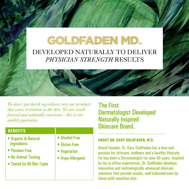 Goldfaden MD NeedleLess Line Smoothing Concentrate for Face  Neck  w/ Seaweed Extract Hyaluronic Acid Hexapeptides Organic Red Tea Extract 1 Ounce