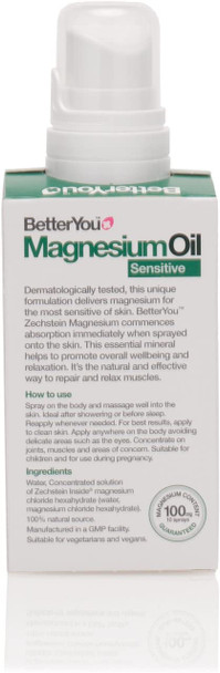 Better You Magnesium Oil Sensitive 100ml Better You Magnesium Oil Sensitive 100ml