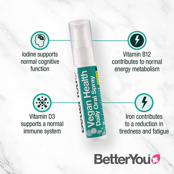 BetterYou Vegan Health Oral Spray - 25ml (0.068 fl oz)