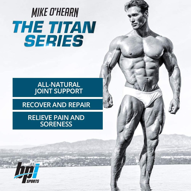 BPI Sports Muscle & Joint Fix - Mike OHearn Titan Series - Muscle Recovery & Healthy Joint Support Supplement - All-Natural Turmeric, White Peony & Collagen Capsules for Men & Women | 90 Capsules