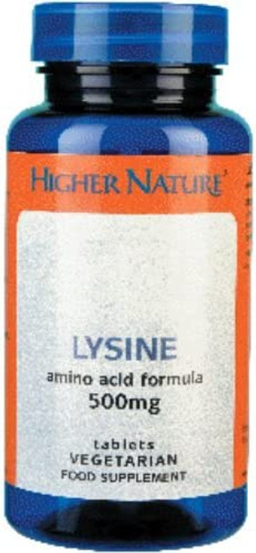 (2 Pack) - Higher Nature - Lysine 500mg | 90's | 2 Pack Bundle