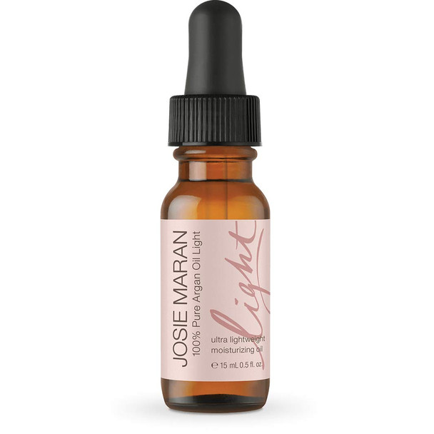 Josie Maran 100% Pure Argan Oil Light - Organic and Natural Oil that Nourishes, Conditions, and Heals (Travel .5oz/15ml)