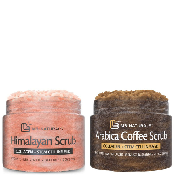 M3 Naturals Himalayan Body Scrub + Arabica Coffee Body Scrub