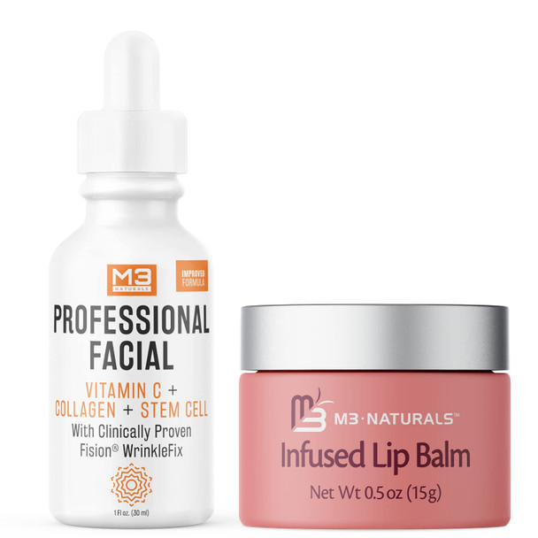 M3 Naturals Vitamin C Serum + Infused Lip Balm