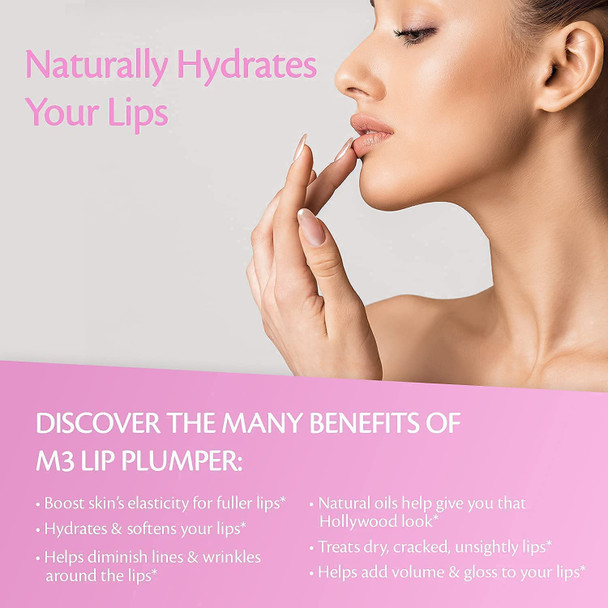 M3 Naturals Lip Plumper with Stretch Mark Cream Bundle