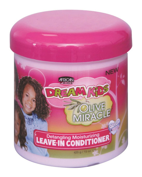 African Pride Dream Kids Olive Miracle Leave-In Conditioner 15oz (3 Pack) by African Pride