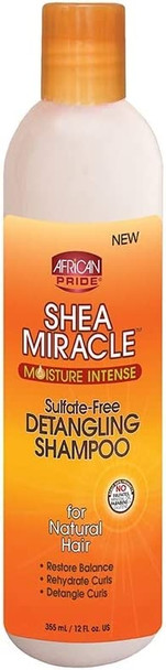 African Pride Shea Butter Miracle Detangling Shampoo, 12 Ounce