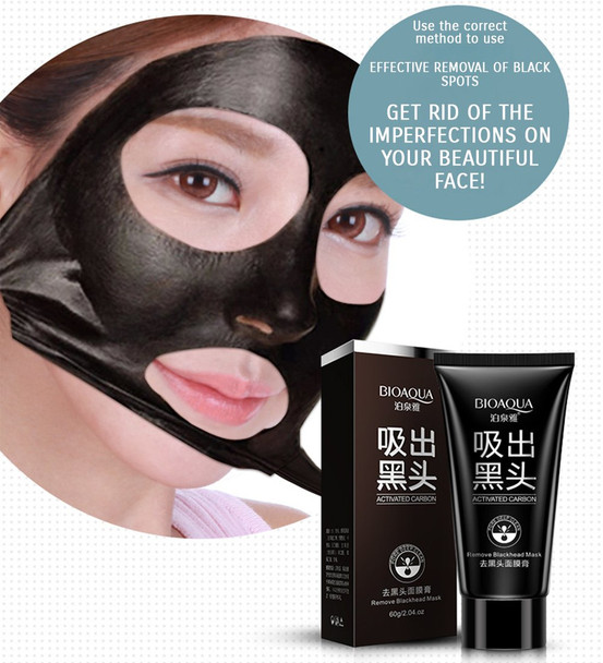 BIOAQUA Blackhead Remover Black Spots Mask Nose Pilaten Acne Purifying Peel Off Charcoal Deeply Cleanses Pores Skin