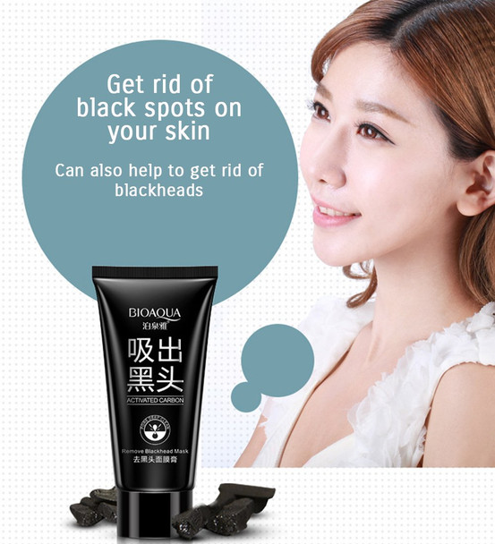 BIOAQUA Blackhead Remover Black Spots Mask Nose Pilaten Acne Purifying Peel Off Charcoal Deeply Cleanses Pores Skin