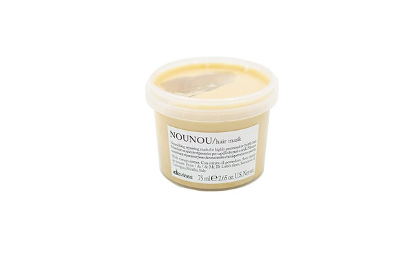 Davines NOUNOU Hair Mask, Nourishing And Repairing Treatment For Bleached, Permed Or Relaxed Hair, Add Shine Weightlessly