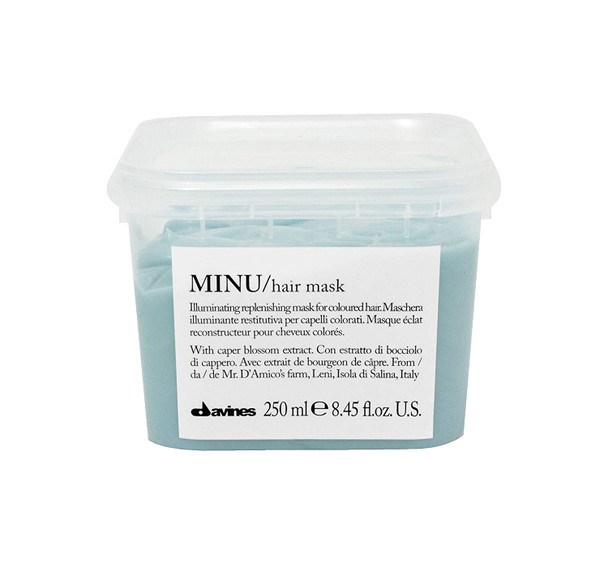 Davines MINU Hair Mask | Nourish and Brighten Color Treated Hair | Smooth and Add Shine