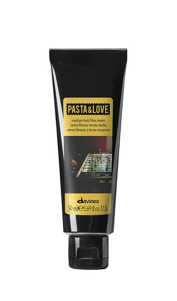 Davines Pasta & Love Men's Medium Hold Hair-Styling Fiber Cream, for workable hold and texturized style, 1.69 fl. Oz.