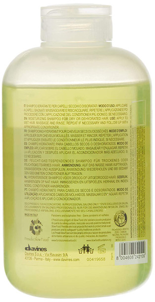 Davines MOMO Shampoo, Gentle Moisturizing Cleanser For Dry And Dehydrated Hair, Add Softness And Shine