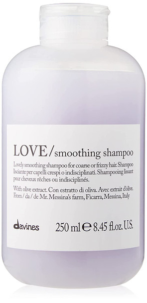 Davines LOVE Shampoo, Gentle Cleansing for Frizzy or Coarse Hair, Smooth, Soften and Add Shine