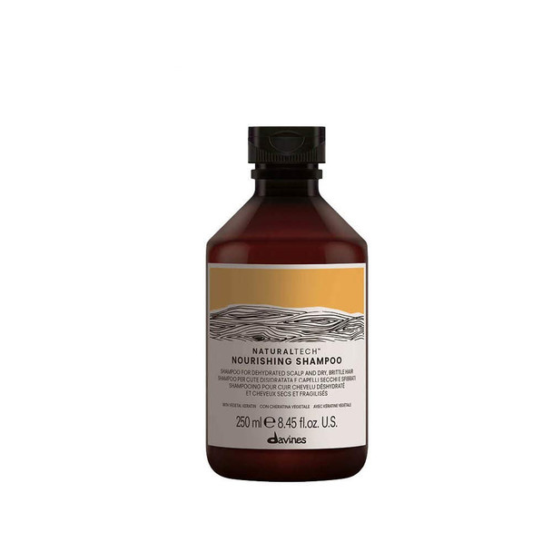 Davines Naturaltech NOURISHING Shampoo, Gentle Cleansing Action For Dehydrated Scalps And Dry, Brittle Hair, 8.45 fl. oz.