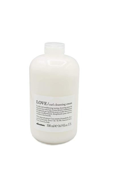 Davines Love Curl Cleansing Cream, All In One Shampoo and Conditioner, Soften and Hydrate, 16.9 Fl Oz