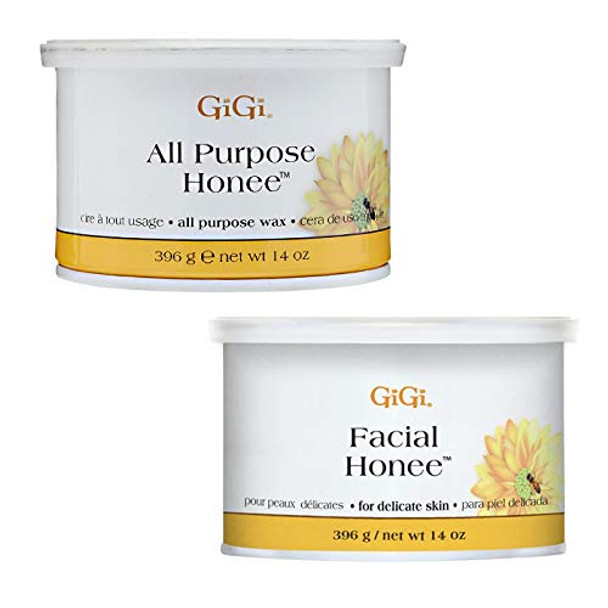 GiGi All Purpose Honee 14 oz + Facial Honee Wax 14 oz