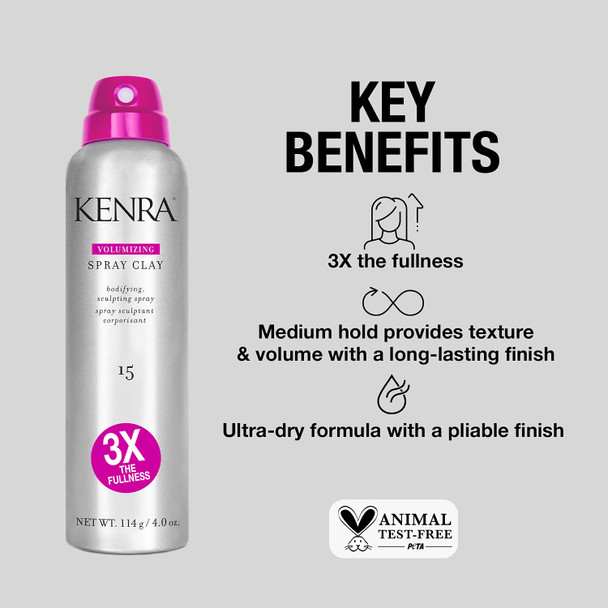 Kenra Volumizing Spray Clay 15 | Bodifying, Fullness Spray | All Hair Types