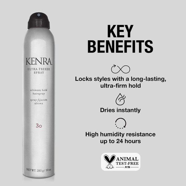 Kenra Ultra Freeze Spray 30 | Ultimate Hold Hairspray | All Hair Types