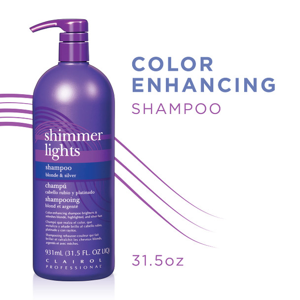 Clairol Professional Shimmer Lights Shampoo 31.5 Fl OZ