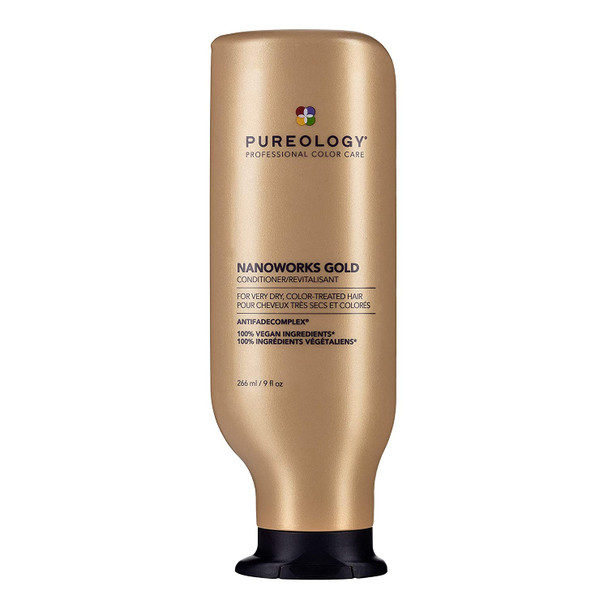 Pureology Nanoworks Gold Conditioner | For Very Dry, Color-Treated Hair | Restores & Strengthens Hair | Sulfate-Free | Vegan