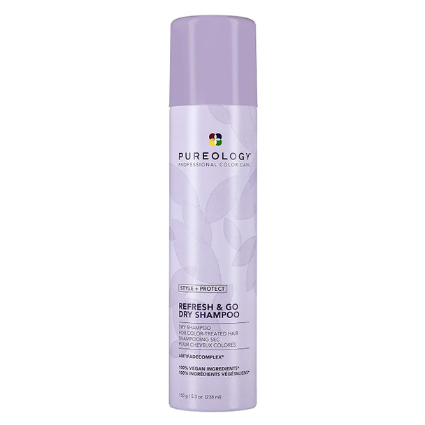 Pureology Style + Protect Refresh & Go Dry Shampoo | For Color-Treated Hair| Vegan