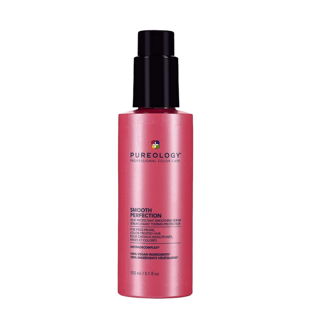 Pureology Smooth Perfection Smoothing Serum | For Normal to Thick, Frizzy Hair | Smooths Hair & Protects Against Heat Damage | Sulfate Free | Vegan | Updated Packaging | 5 Fl. Oz. |