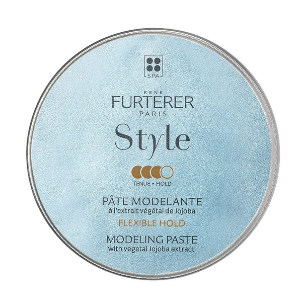 Rene Furterer Style Modeling Paste Sculpts, Texturizes and Styles Hair for Flexible Hold Using Vegetal Jojoba Extract, For All Hair Types, Silicone-Free, Vegan, 2.5 fl. oz.