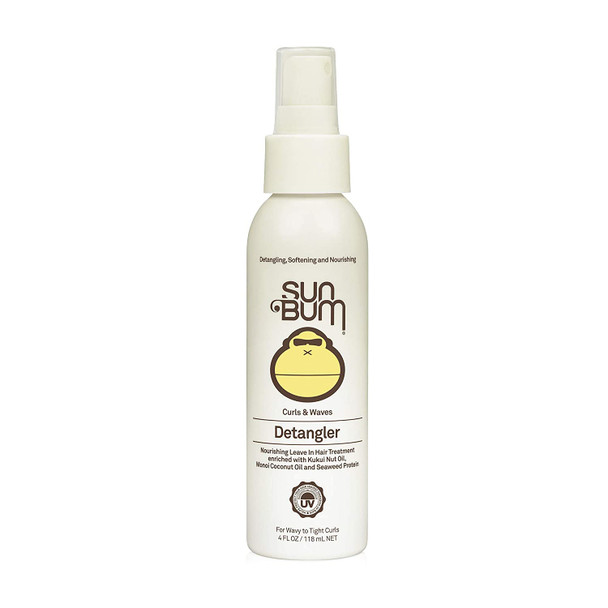 Sun Bum Curls & Waves Detangler | Vegan and Cruelty Free Moisturizing Hair Treatment for Wavy and Curly Hair | 4 oz