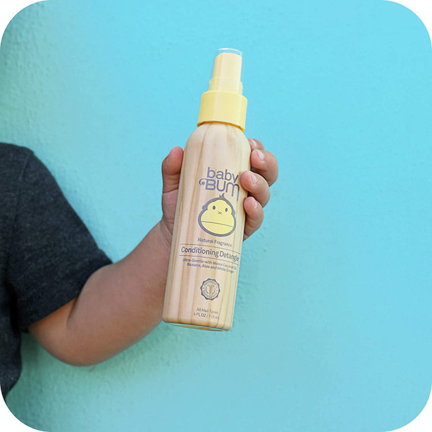 Sun Bum Baby Bum Shampoo & Wash Gel & Conditioning Detangler Tear Free Soap & Detangler for Sensitive Skin with Nourishing Coconut Oil Natural Fragrance Gluten Free & Vegan