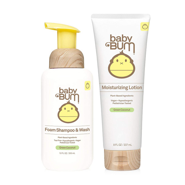 Sun Bum Baby Bum Everyday Lotion & Shampoo & Wash, Natural Fragrance
