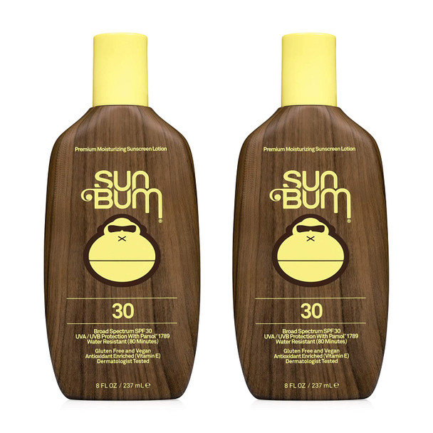 Sun Bum Sun Bum Original Spf 30 Sunscreen Lotion Vegan and Reef Friendly (octinoxate & Oxybenzone Free) Broad Spectrum Moisturizing Uva/uvb Sunscreen With Vitamin E 8 Ounce 2 Pack