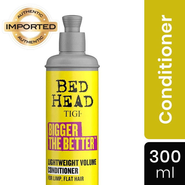 Bed Head by TIGI Bigger The Better Lightweight Volume Conditioner for Fine Hair 10.14 fl oz