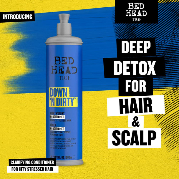 Bed Head by TIGI Down N' Dirty Lightweight Conditioner for Detox and Repair 20.29 fl oz