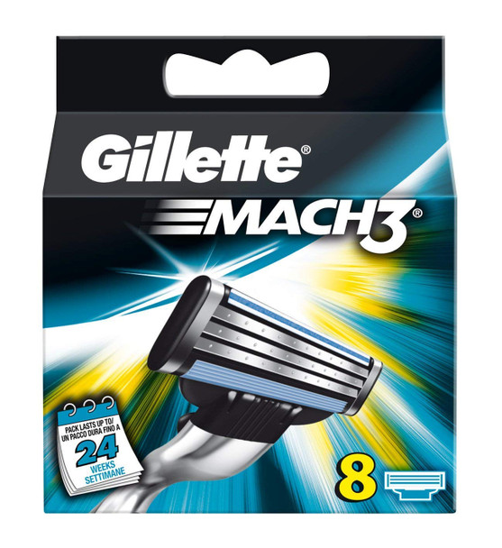 Gillette Mach 3 Blades – (Pack of 8)