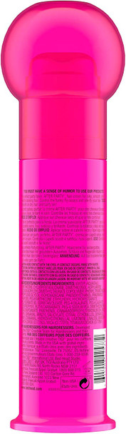 Bed Head After The Party Smoothing Cream - Sooths Flyaways, Static Build Up & Frizz, Humidity Protection, Lightweight Shine & Body, with Castor Seed Oil, Al Hair Types, 3.4 Ounce