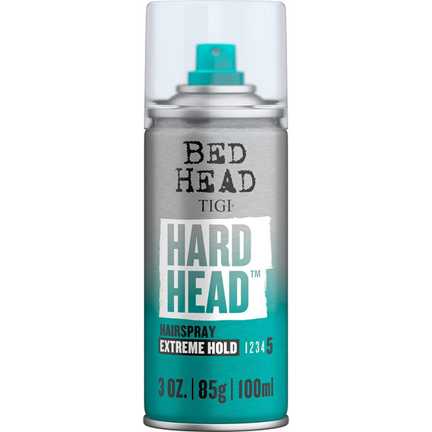 Bed Head by TIGI Hard HeadTM Hairspray for Extra Strong Hold Travel Size 3 oz (Pack of 2)
