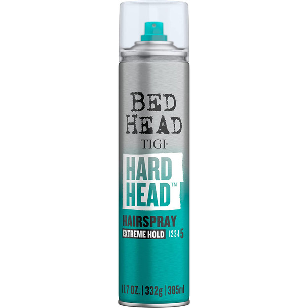 Bed Head by TIGI Hard HeadTM Hairspray for Extra Strong Hold 11.7 oz (Pack of 4)