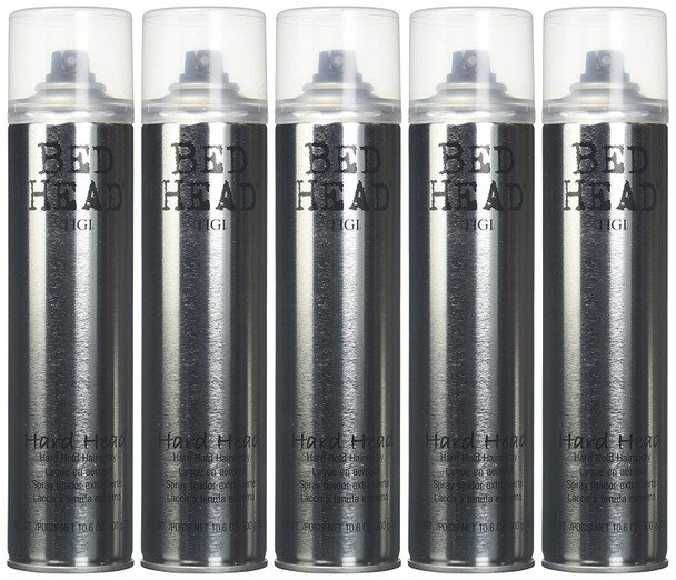 Bed Head Hard Head Spray TIGI Hair Spray Unisex 10 oz (Pack of 5)